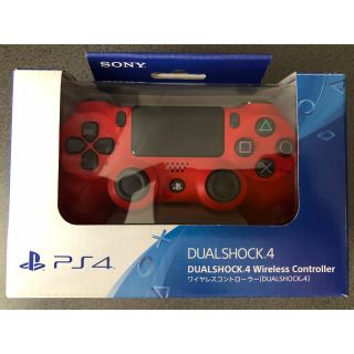 プレイステーション4(PlayStation4)のPS4 DUALSHOCK4 コントローラー マグマレッド CUH-ZCT2J(その他)