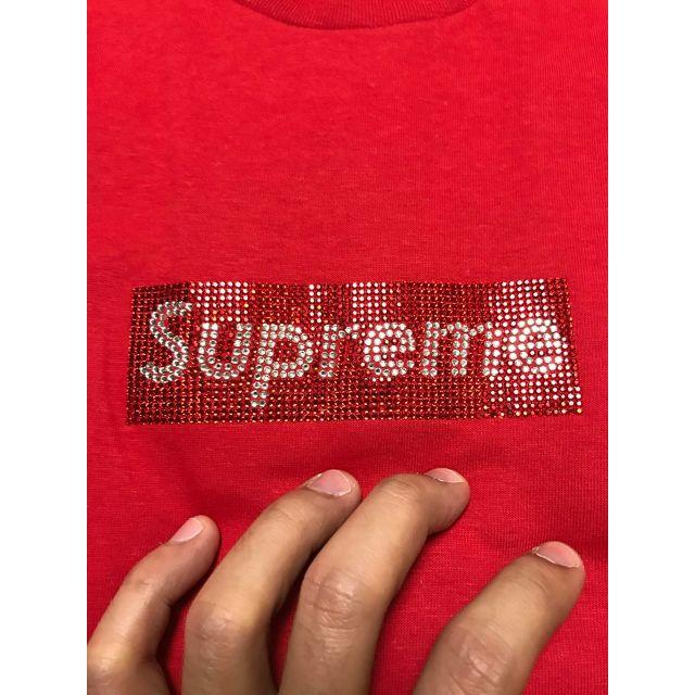 supreme SWAROVSKI shirt Sサイズ赤新品未使用国内正規品