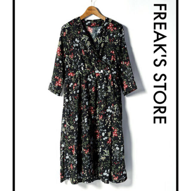 FREAK'S STORE(フリークスストア)のFREAK'S STORE 花柄ワンピース レディースのワンピース(ひざ丈ワンピース)の商品写真