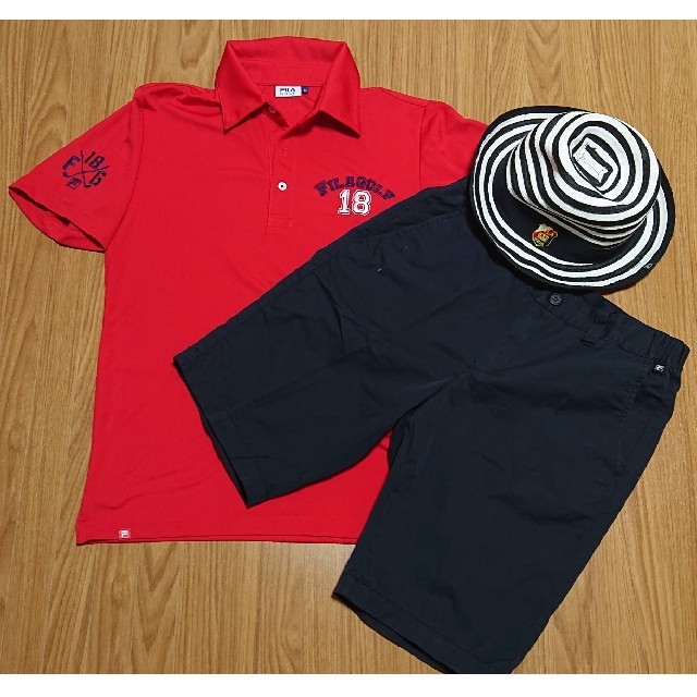 FILA(フィラ)のFILAゴルフ3点セット メンズ 1回着用 スポーツ/アウトドアのゴルフ(ウエア)の商品写真