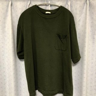 コモリ(COMOLI)のcomoli 16ss Tシャツ グリーン(Tシャツ/カットソー(半袖/袖なし))