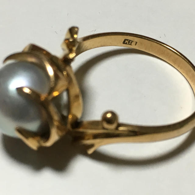 k18 捻り梅 昭和レトロ ヴィンテージリング レディースのアクセサリー(リング(指輪))の商品写真