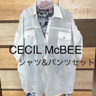 セシルマクビー(CECIL McBEE)のCECIL McBEE ドルマンシャツ パンツ セット(シャツ/ブラウス(半袖/袖なし))