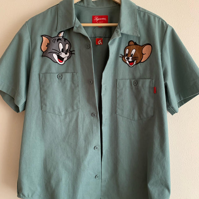 店舗良い 2016FW Supreme Tom&Jerry S/S Work Shirt