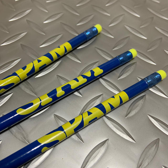 SPAMオリジナル鉛筆 3本セット 新品未使用 エンタメ/ホビーのアート用品(鉛筆)の商品写真