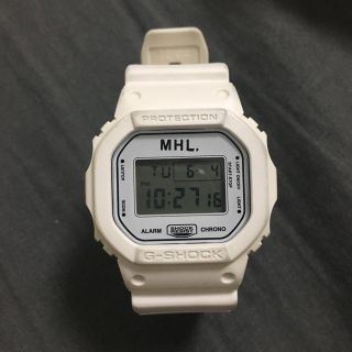 マーガレットハウエル(MARGARET HOWELL)のMHL G-SHOCK 白(腕時計)