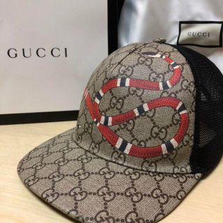 Gucci - GUCCI グッチ キャップ スネーク 蛇柄 柄物の通販|ラクマ 税込 GUCCIヘビ柄帽子 キャップ
