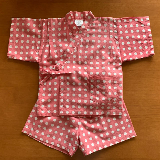 かまわぬ  子供甚平 90cm キッズ/ベビー/マタニティのキッズ服女の子用(90cm~)(甚平/浴衣)の商品写真