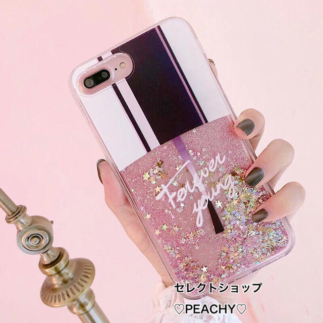 ネイル グリッター iPhone ケースの通販 by ♡Queen Land♡｜ラクマ
