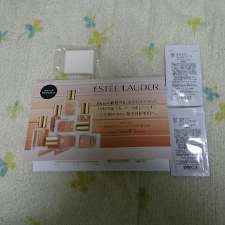 エスティローダー(Estee Lauder)のESTEE LAUDER ファンデーション サンプル2個とスポンジのセット(サンプル/トライアルキット)