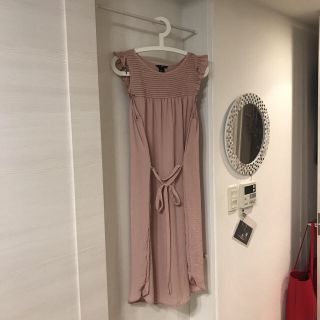 エイチアンドエム(H&M)のH&Mのワンピース(EUR38・ベージュピンク)(ひざ丈ワンピース)