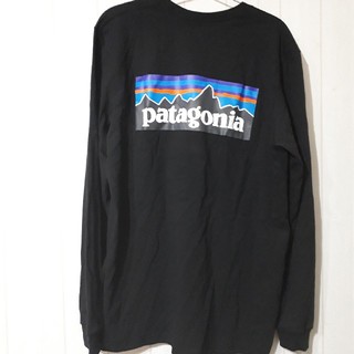 パタゴニア(patagonia)のpatagonia　長袖Tシャツ　黒　sサイズ(Tシャツ/カットソー(半袖/袖なし))