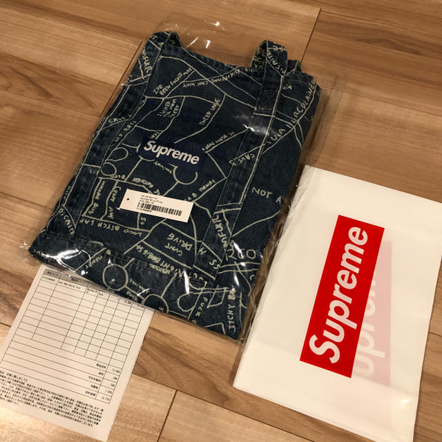 19ss supreme Gonz Map Denim Tote