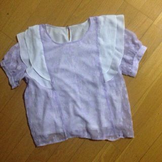 マジェスティックレゴン(MAJESTIC LEGON)の完売！花柄シースルーブラウス(シャツ/ブラウス(半袖/袖なし))