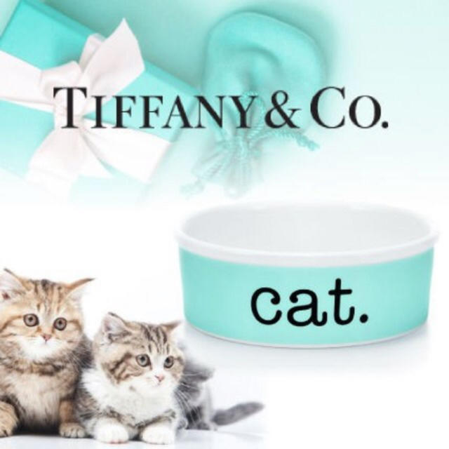 Tiffany & Co.(ティファニー)のティファニー キャット ボウル 猫 皿 小型犬 ドッグ その他のペット用品(猫)の商品写真