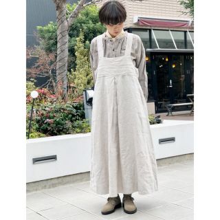 ネストローブ(nest Robe)のネストローブ   リネンロングキャミドレス ライトグレー(ロングワンピース/マキシワンピース)