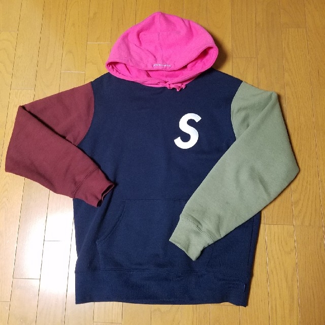 S Logo Colorblocked Hooded Sweatshirt!!