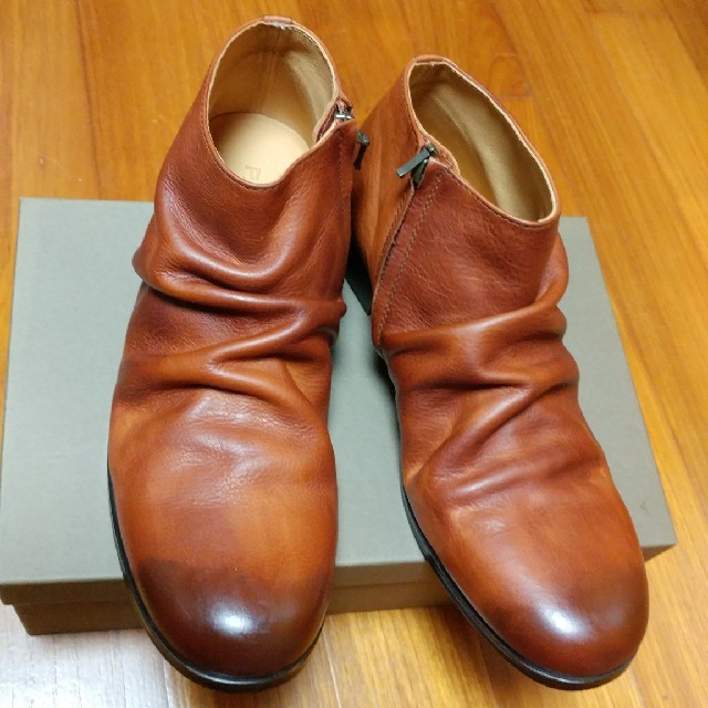 PADRONE(パドローネ)のPADRONE パドローネ　シワ加工　ショートブーツ４２(新品・未使用) メンズの靴/シューズ(ブーツ)の商品写真