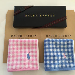 ラルフローレン(Ralph Lauren)の2枚セット☆ラルフローレン  新品 タオルハンカチ(ハンカチ)