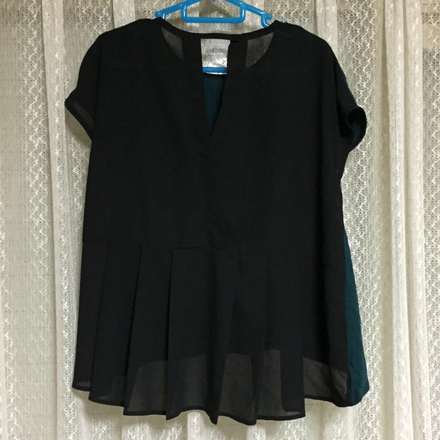JEANASIS(ジーナシス)のジーナシス 切替シフォン Tシャツ レディースのトップス(カットソー(半袖/袖なし))の商品写真