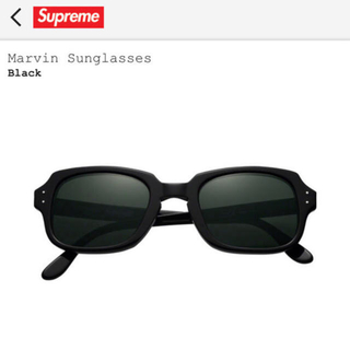 シュプリーム(Supreme)のsupreme marvin sunglasses BLACK 黒 最終値下げ(サングラス/メガネ)