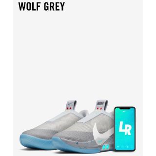 ナイキ(NIKE)のfxxk様専用 NIKE ADAPT BB "WOLF GREY"　①(スニーカー)