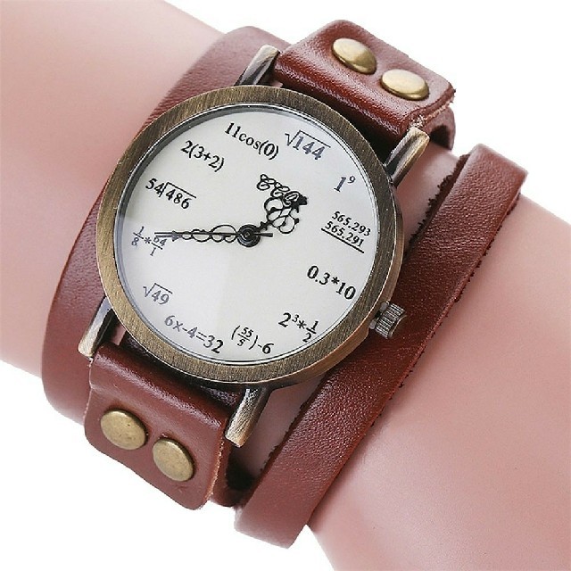 数式デザイン腕時計　二重巻　アンティーク腕時計の通販 by ハッピー's shop｜ラクマ