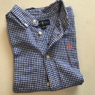 ラルフローレン(Ralph Lauren)のラルフローレン 長袖 シャツ 120 ギンガムチェック ブルー ボーイズ(ブラウス)