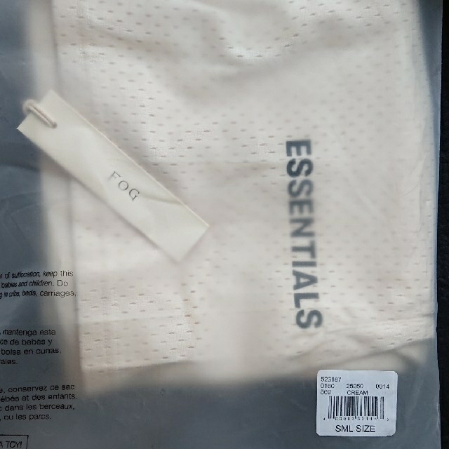 Essentials mesh shorts S メッシュ 白 オフホワイト