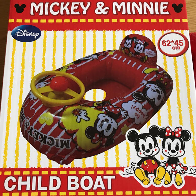 Disney(ディズニー)の新品 ミッキー&ミニー チャイルドボート 足入れベビーボート 浮き輪 キッズ/ベビー/マタニティのおもちゃ(その他)の商品写真