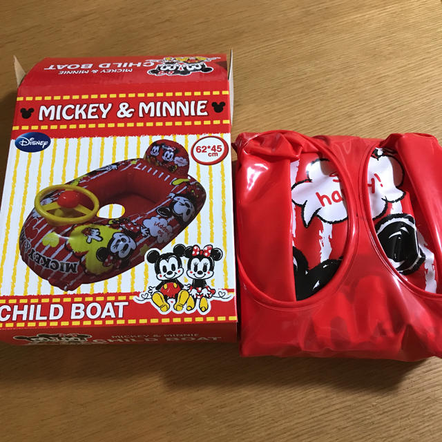 Disney(ディズニー)の新品 ミッキー&ミニー チャイルドボート 足入れベビーボート 浮き輪 キッズ/ベビー/マタニティのおもちゃ(その他)の商品写真
