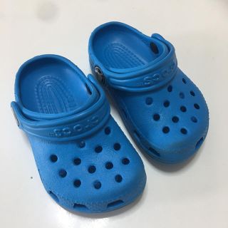 クロックス(crocs)のクロックス★crocs★ブルー★サイズ45★13センチ(サンダル)