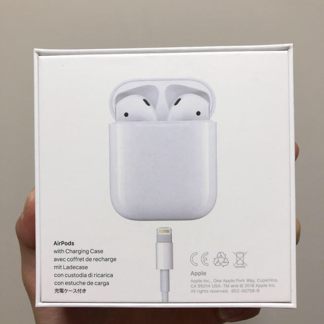 Airpods（第二世代）外箱付き - スマホアクセサリー