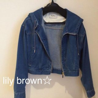 リリーブラウン(Lily Brown)のlily brown デニムジャケット(Gジャン/デニムジャケット)