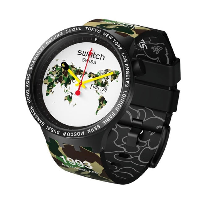 A BATHING APE - BAPE × SWATCH BIG BOLD TOKYO ベイプ スウォッチの通販 by spice's shop｜アベイシングエイプならラクマ