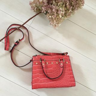 ザラ(ZARA)のザラ ショルダーバッグ オレンジ ピンク(ショルダーバッグ)