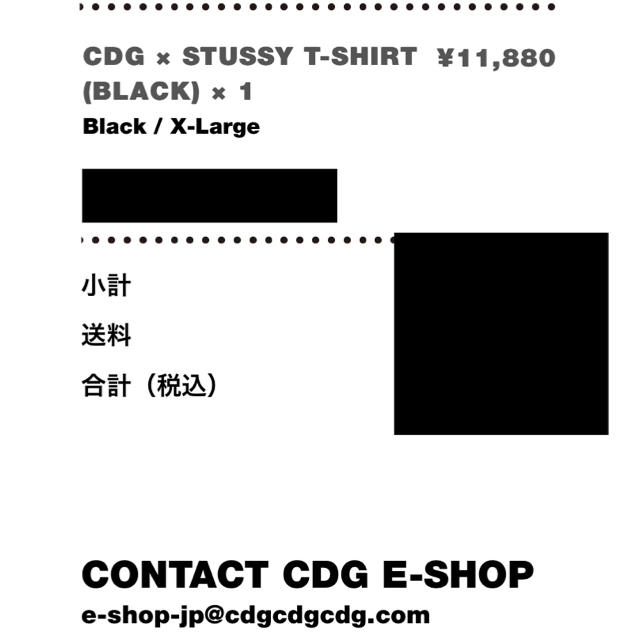 COMME des GARCONS(コムデギャルソン)のCDG Stussy Tシャツ COMME desGARCONS  ステューシー メンズのトップス(Tシャツ/カットソー(半袖/袖なし))の商品写真