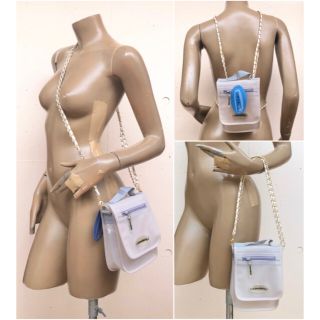 新品 import LA直輸入 Candie'sの5wayクリアバッグ 白系(ボディバッグ/ウエストポーチ)