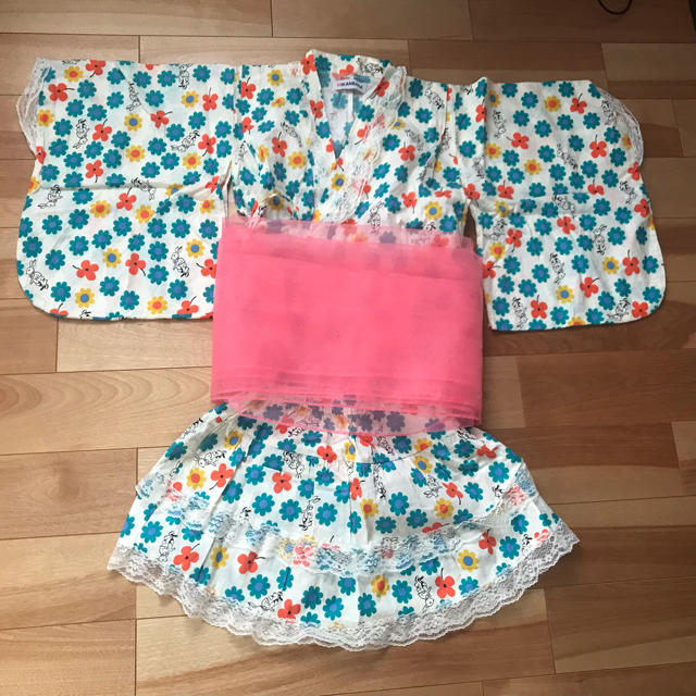 浴衣   セパレートタイプ   120 キッズ/ベビー/マタニティのキッズ服女の子用(90cm~)(甚平/浴衣)の商品写真