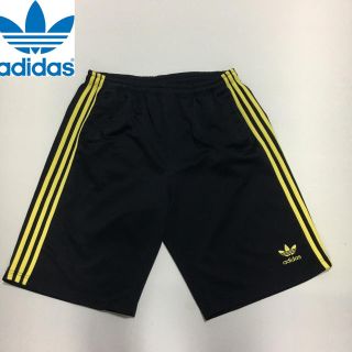 アディダス(adidas)の90’ アディダスオリジナルス◆ヴィンテージ ハーフパンツ ブラック Mサイズ(ショートパンツ)