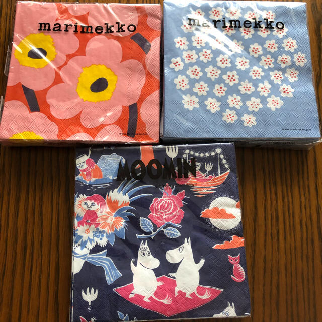 marimekko(マリメッコ)の【*tomo*さま専用】Moonin ペーパーナプキン  インテリア/住まい/日用品のキッチン/食器(収納/キッチン雑貨)の商品写真