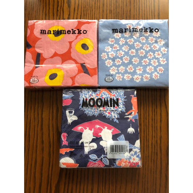 marimekko(マリメッコ)の【*tomo*さま専用】Moonin ペーパーナプキン  インテリア/住まい/日用品のキッチン/食器(収納/キッチン雑貨)の商品写真