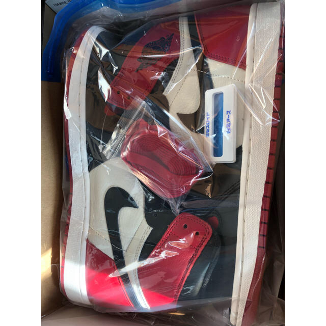 新品未使用 AIR JORDAN 1 RETRO HIGH BRED TOE