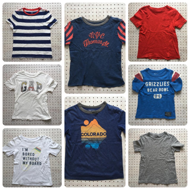 GAP Kids(ギャップキッズ)の子ども服 男の子 まとめ売り 16枚 110 120 キッズ/ベビー/マタニティのキッズ服男の子用(90cm~)(Tシャツ/カットソー)の商品写真