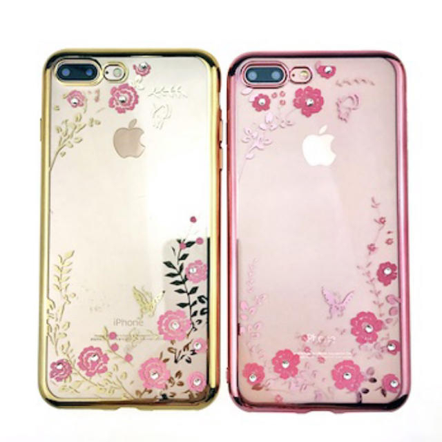 iPhone クリアケース 花柄の通販 by 苺みるく's shop｜ラクマ