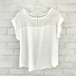 ディーホリック(dholic)のmayaさま専用  DHOLIC 白レースブラウス 美品(シャツ/ブラウス(半袖/袖なし))