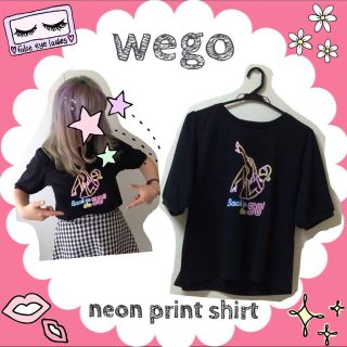 ウィゴー(WEGO)のWEGO♡ネオンプリントTシャツ(Tシャツ(半袖/袖なし))