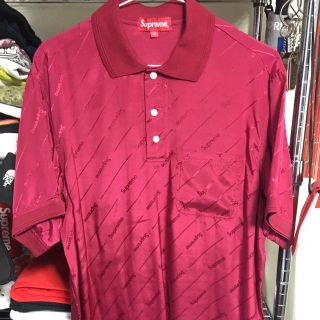 シュプリーム(Supreme)のSupreme 18SS Jacquard Logo Silk Polo(ポロシャツ)