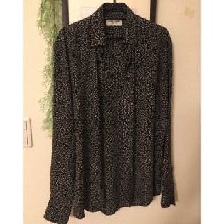 サンローラン(Saint Laurent)のサンローラン  シャツ ドット シルク仕様 (シャツ)