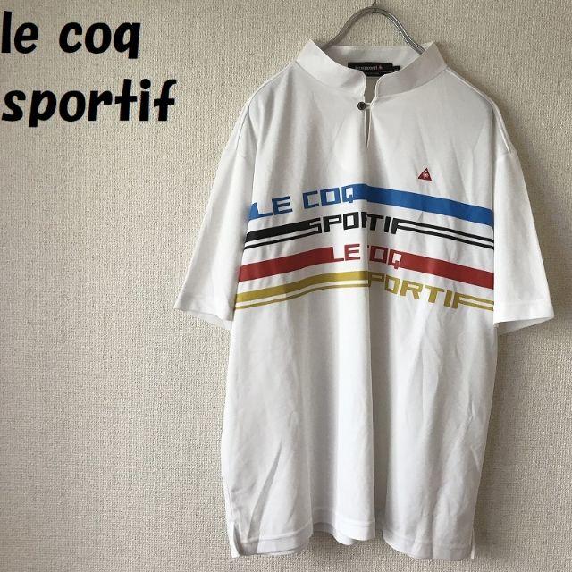 le coq sportif(ルコックスポルティフ)の【人気】ルコックスポルティフ ゴルフコレクション ビッグロゴプリントシャツ LL メンズのトップス(シャツ)の商品写真